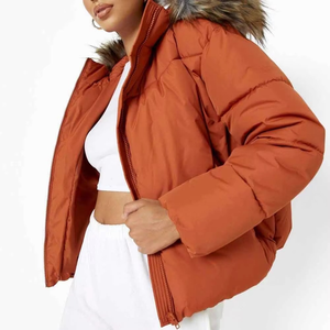 2025 chaqueta acolchada de alta calidad para mujer, chaqueta más cómoda para mujer, Chaquetas vaqueras bomber con capucha - Product Image 4