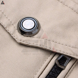 Chaqueta Bomber Personalizada al por Mayor para Hombre, Cuello Alto, Logotipo Frontal, 100% Algodón Canvas Transpirable, Estilo Deportivo de Invierno, 300g - Product Image 5