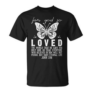 Camiseta Bíblica Jesus Loved con Juan 3:16, Camiseta Promocional Premium de Juan 3:16 - Product Image 1