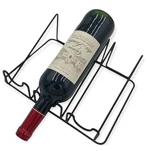 Black Enamel Finished Metal Adjustable Height Eco-Friendly Modern <b>Wine</b> Bottle Rack for <b>Bar</b> Hotel Restaurant Decorative - Product Image 1