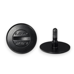 8002042 LS2 OF597 CABRIO Accesorio para Casco de Motocicleta de Fibra de Carbono, Tornillo Negro Mate para Fibra - Product Image 1