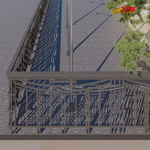 Panneaux de clôture de confidentialité de haute qualité fabriqués au Vietnam avec 100 pour cent d'acier local pour la protection du jardin et de l'extérieur résidentiel - Product Image 1