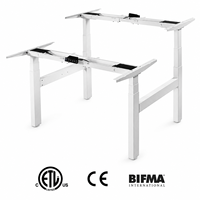 Bureau debout moderne extensible en forme de H, ergonomique, électrique, à quatre moteurs, réglable en hauteur, pour position assise ou debout