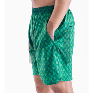 Shorts décontractés légers pour hommes en gros, sublimation, 100% coton, séchage rapide, confortables, taille mi-haute élastique avec cordon de serrage pour - Product Image 4