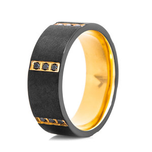 New Design Professional Custom Handmade Stainless Steel Ring Unisex Wedding Engagement Valentine's Day Gift Men's Damascus Steel - Product Image 1