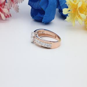 Bague de fiançailles pavé conique en diamant cultivé en laboratoire classique bague de mariage en diamant cultivé en laboratoire pour sa bague d'anniversaire pour les femmes - Product Image 5