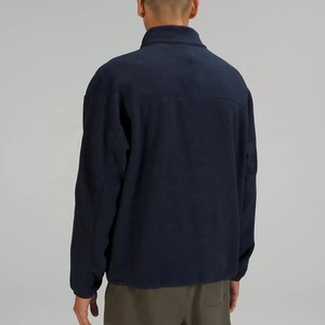 Venta al por mayor de sudadera de cuello redondo polar en blanco para hombre sudadera de poliéster personalizada - Product Image 6