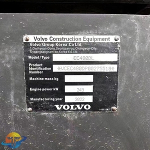 Excavadora Volvo EC480DL de Segunda Mano en Oferta, Modelo Mini de Servicio Pesado con Motor Cummins, 6 Toneladas de Peso Operativo, Precio Bajo - Product Image 1