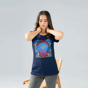 Camiseta Básica de Mujer, Color Sólido, Corte Ajustado, Tejido Transpirable y Suave, Diseño Versátil para Combinar, Manga Corta Informal - Product Image 2