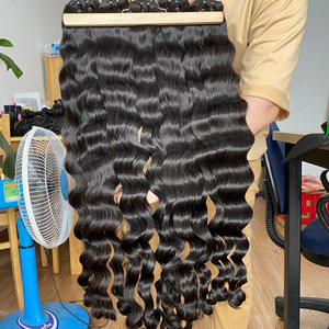 ผมคนแบบมีเรมี่แท้100% เส้นผมลอนธรรมชาติเกรด12A - Product Image 1