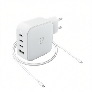 CHARGEUR GAN 100W Power Delivery Blanc MA GAN100 EU W Multifonction USB Type-A USB Type-C Chargeur de batterie Blanc - Product Image 2