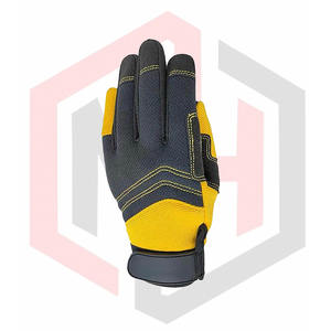 Gants de mécanicien en coton robuste avec paume enduite de PU et supérieure pour la construction industrielle de soudage et la sécurité de l'assemblage - Product Image 5