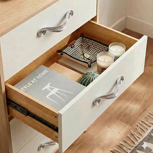 Luxury Silver Zinc Alloy Contemporary Cabinet Pull Handles Clear <b>Crystals</b> for Kitchen Bedroom Wardrobes Furniture Hardware - Product Image 5