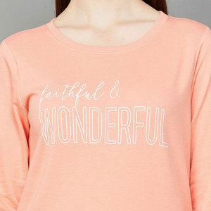 เสื้อสเวตเตอร์คอกลมสำหรับผู้หญิงเสื้อสเวตเชิ้ตผ้าคอตตอนเสื้อสเวตเชิ้ตโอเวอร์ไซส์สำหรับ100% - Product Image 4