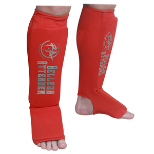 Protège-tibia en tissu élastique personnalisable de haute qualité Kickboxing Shin Protecteurs pour karaté MMA boxe Muay Thai Training - Product Image 3