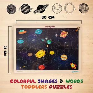 Vente de gros Système solaire éducatif en bois de haute qualité Casse-tête OEM ODM pour les enfants - Product Image 2