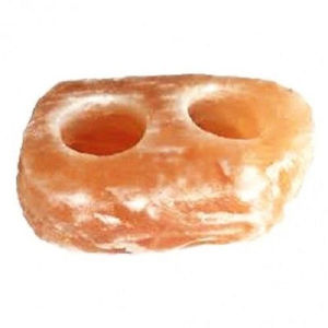 Bougeoir chauffe-plat Yin Yang de qualité supérieure fait à la main bougeoir personnalisé au sel rose de l'Himalaya artisanat naturel - Product Image 2