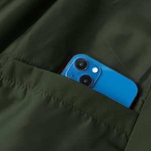 Nouveau automne hommes de haute qualité Bomber veste à glissière grande taille coupe-vent couleur unie Streetwear Slim Fit bombardiers - Product Image 4