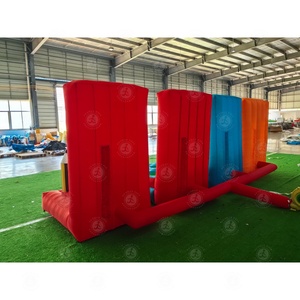 4 en 1 juegos inflables de carnaval al aire libre cabina <span class=keywords><strong>Dunk</strong></span> Tank carnaval baloncesto juego anillo lanzamiento juego inflable para la venta - Product Image 3