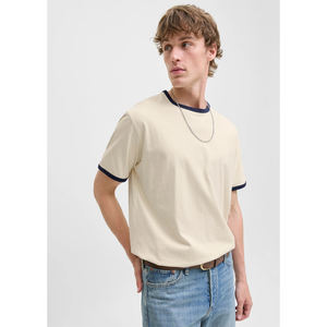 เสื้อยืดผู้ชายผ้าฝ้าย 100% คุณภาพสูง สวมใส่สบาย ระบายอากาศดี คอกลม เหมาะสำหรับฤดูร้อน แฟชั่นสตรีทแวร์ ทรงโอเวอร์ไซส์ รับผลิตแบบ OEM - Product Image 4