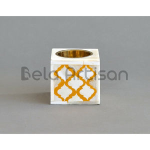 Bela Artisan Summer Wall Mosaic Tile Inlay Mother Pearl Shell Resin <b>Bone</b> Mop Incense Burner Pink Bakhoor Burner for Aromatic Use - Product Image 6