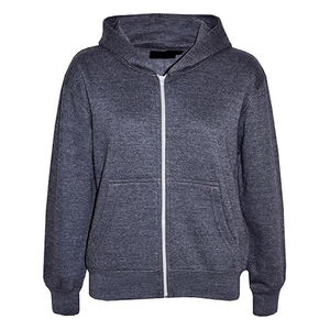 Classic Plain Full Zip-Up Hooded Zipper Top Jacket Warm Zipped Coat Manga larga Sweat Pullover Hoodies para hombres - Product Image 3