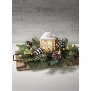 Mini portavelas de luz de té con linterna colgante de Metal Cutwork para decoración del hogar y decoración de Navidad de Pascua - Product Image 5