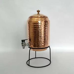 Aparato de cocina de lujo Dispensador de cobre Pegatina Imprimir Enfriador de agua de metal con soporte para agua potable - Product Image 2