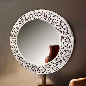 Espejo de Pared Moderno con Incrustaciones de Hueso Personalizado para Decoración de Dormitorio, Sala de Estar y Baño - Product Image 3
