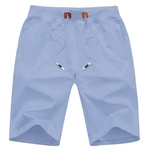 Pantalones de playa informales de verano 2024, Bermudas cortas antiarrugas y de secado rápido para hombre con cierre de cordón de cintura media - Product Image 1
