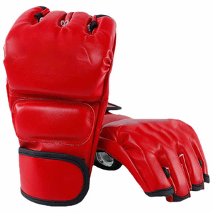 High Performance Taekwondo Gloves Durable Leather Material with <b>Padded</b> Knuckles and Adjustable Wrist Support for Martial Arts - Product Image 1
