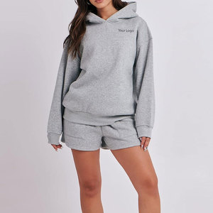 Sweat à capuche et short surdimensionnés légers pour femmes Vêtements décontractés pour adultes pendant la saison hivernale - Product Image 4