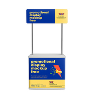 Table de promotion moderne, élégante, portable et pliable, comptoir pop-up pour salons professionnels, équipement d'exposition