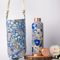 Bouteille d'eau 100% cuivre pur |   Étanche et durable |   Bouteilles en cuivre qui améliorent naturellement la santé, avec sac et brosse de nettoyage