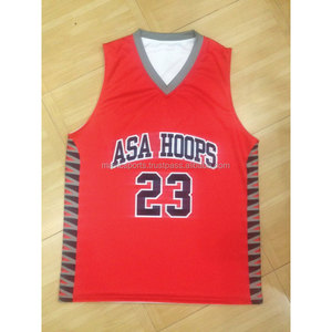 Maillot de basket-ball personnalisé réversible de haute qualité pour jeunes, design sublimé, vente en gros - Product Image 1