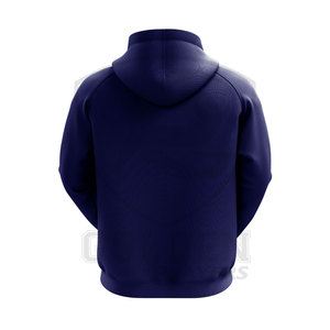 Sudadera con capucha de poliéster y algodón liso de gran tamaño para hombre de alta calidad, Sudadera con capucha y sudadera con logotipo privado personalizado para hombre - Product Image 3