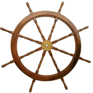 Barco de madera para playa náutica, volante de barco para el hogar, barco para interiores, decoración de barco, uso al por mayor, precio barato de moq bajo, Moq - Product Image 6