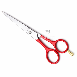 Tijeras de Peluquería Profesionales de 6.5 Pulgadas, Color Rojo, para Diestros, Mango Mediano, Acero Inoxidable 4Cr13, Hoja Afilada - Product Image 3