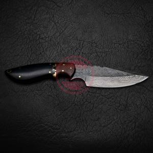 Damascus Steel Hunting <b>Knife</b> Custom Hunting <b>Knives</b> with Wooden Handle - Product Image 4