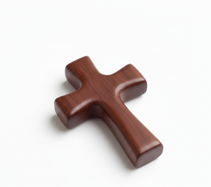 Croix en bois naturel pour décoration murale, croix religieuse chrétienne faite à la main pour la maison, l'église, la chapelle aux prix les plus bas - Product Image 4