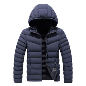 Chaqueta acolchada informal para hombre, ropa de abrigo masculina personalizada de alta calidad, a prueba de viento, con capucha, para invierno - Product Image 3