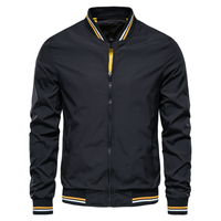 Blouson Bomber en Toile Personnalisable pour l'Hiver, Service OEM, Veste en Satin Patchwork de Haute Qualité pour Hommes, Couleurs et Tailles Personnalisables