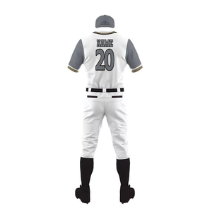 Ensembles d'uniformes de baseball pour hommes Logo personnalisé et longue conception de couleur personnalisée Impression par sublimation en gros Style 2025 col rond - Product Image 3