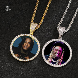 Jasen hecho a medida 925 plata esterlina Hip Hop Iced Out colgante 925 Cadena de plata esterlina Moissanite diamante joyería fabricante - Product Image 3