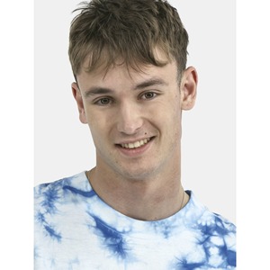 Camiseta de algodón peinado creativa Tie-Dye nueva colección de verano 250g pesado sólido suelto cómodo Crew Shirt para hombres Jersey - Product Image 4