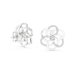 ต่างหูเพชรสำหรับปลูกในห้องปฏิบัติการรูปทรงกลมสง่างามได้รับการรับรองจากหินหรูหราเครื่องประดับชั้นดีขายส่ง - Product Image 4