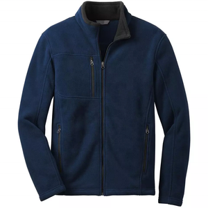 Wholesale Custom Polar Fleece Zip up Thicken <b>Coat</b> Embroidery Plus Size Men's Unisex Winter Sherpa Fleece Embroidery OuterJacket - Product Image 3