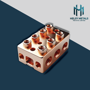 Bloc de distribution en cuivre usiné VMC de précision durable, borne de puissance haute résistance pour usage électrique et industriel - Product Image 4