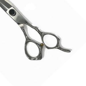 Ciseaux de salon de coiffure finition polonaise en acier inoxydable cheveux ciseaux de salon de beauté élégant avec vis noire - Product Image 6