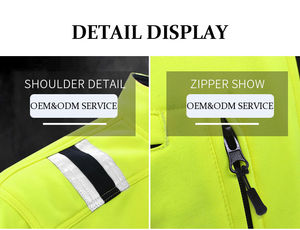 Chaqueta de Trabajo de Seguridad Reflectante de Invierno, Resistente al Fuego, de Poliéster de Alta Visibilidad, con Logotipo Personalizado, Bolsillo, 2026 - Product Image 4